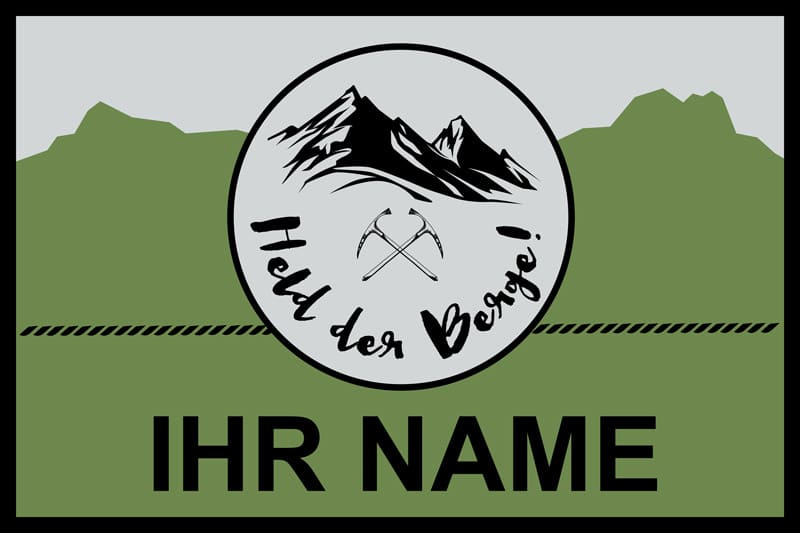Fußmatte Held der Berge – Variante 01