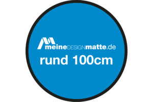Design Fußmatte rund 100cm – Bild 1